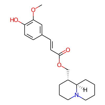 3-(4-Hydroxy-3-methoxy-phenyl)-acrylic acid octahydro-quinolizin-1-ylmethyl ester