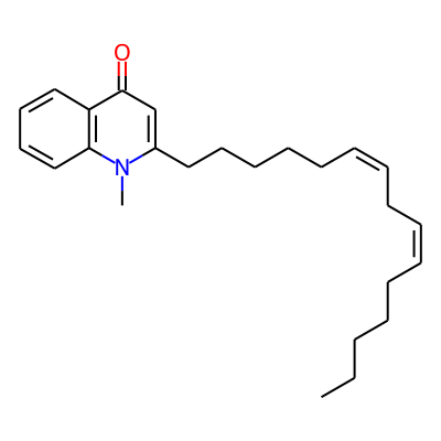 1-Methyl-2-[(6Z,9Z)-6,9-pentadecadienyl]-4(1H)-quinolone