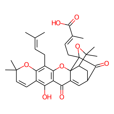 (E)-4-[12-hydroxy-8,8,21,21-tetramethyl-5-(3-methylbut-2-enyl)-14,18-dioxo-3,7,20-trioxahexacyclo[15.4.1.02,15.02,19.04,13.06,11]docosa-4(13),5,9,11,15-pentaen-19-yl]-2-methylbut-2-enoic acid
