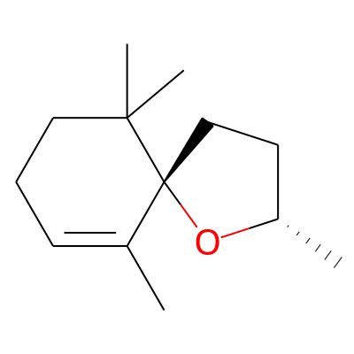 1-Oxaspiro(4.5)dec-6-ene, 2,6,10,10-tetramethyl-, (2S,5S)-