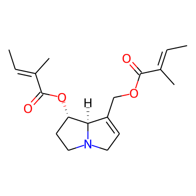 Heliotridine, 7,9-ditiglate