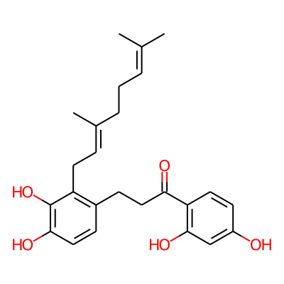 2-Geranyl-2',3,4,4'-tetrahydroxydihydrochalcone