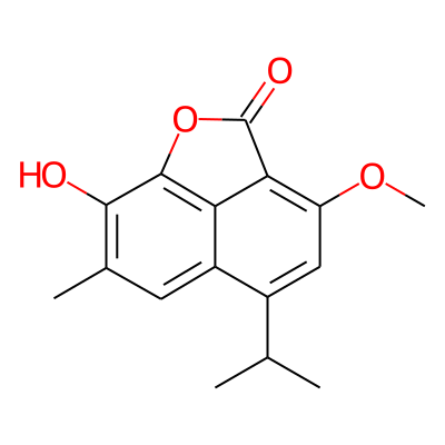 2-Hydroxy-5-isopropyl-7-methoxy-3-methyl-8,1-naphthalene carbolactone