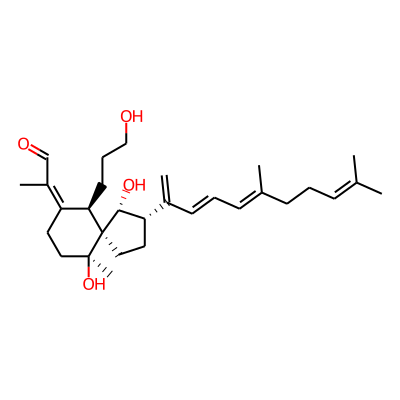 2-[(1R,2S,5S,6S,9Z,10R)-1,6-Dihydroxy-6-methyl-10-(3-hydroxypropyl)-2-[(2E,4E)-5,9-dimethyl-1-methylene-2,4,8-decatrienyl]spiro[4.5]decan-9-ylidene]propanal