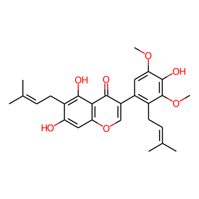 5,7,4'-Trihydroxy-3',5'-dimethoxy-6,2'-diprenylisoflavone