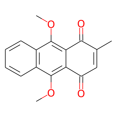 2-Methyl-9,10-dimethoxy-1,4-anthraquinone