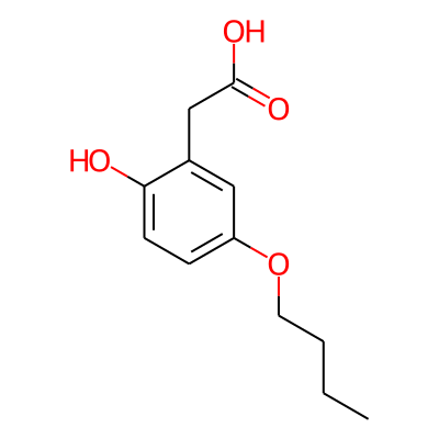2-Hydroxy-5-butoxyphenylacetic acid