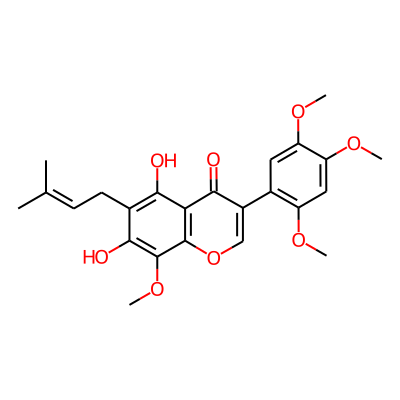 5,7-Dihydroxy-8,2',4',5'-tetramethoxy-6-prenylisoflavone
