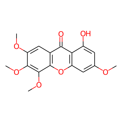 1-Hydroxy-3,5,6,7-tetramethoxyxanthen-9-one