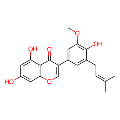5,7,4'-Trihydroxy-3'-methoxy-5'-prenylisoflavone