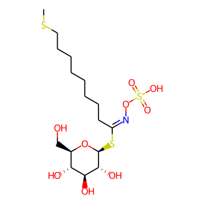 [(2S,3R,4S,5S,6R)-3,4,5-trihydroxy-6-(hydroxymethyl)oxan-2-yl] (1E)-9-methylsulfanyl-N-sulfooxynonanimidothioate