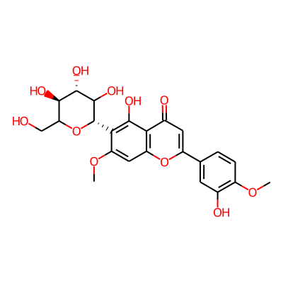 6-beta-D-Glucopyranosyl-5-hydroxy-2-(3-hydroxy-4-methoxyphenyl)-7-methoxy-4H-1-benzopyran-4-one