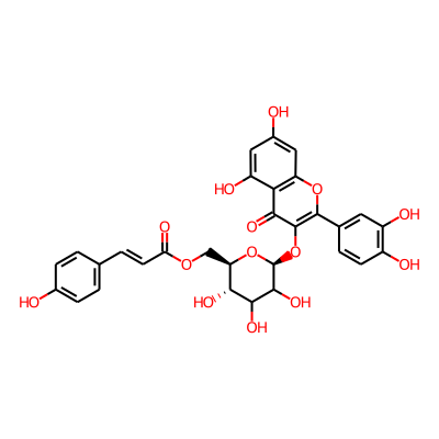 [(2R,3S,6S)-6-[2-(3,4-dihydroxyphenyl)-5,7-dihydroxy-4-oxochromen-3-yl]oxy-3,4,5-trihydroxyoxan-2-yl]methyl (E)-3-(4-hydroxyphenyl)prop-2-enoate