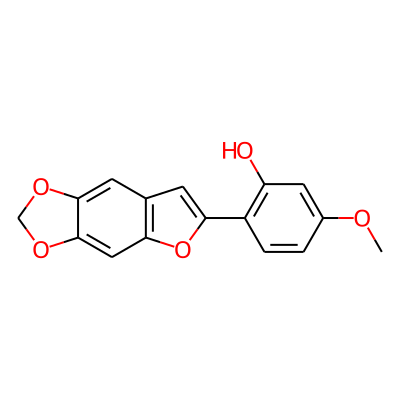 2'-Hydroxy-4'-methoxy-5,6-methylenedioxy-2-phenylbenzofuran