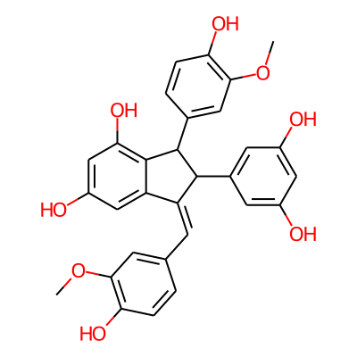 (1Z)-2-(3,5-dihydroxyphenyl)-3-(4-hydroxy-3-methoxyphenyl)-1-[(4-hydroxy-3-methoxyphenyl)methylidene]-2,3-dihydroindene-4,6-diol