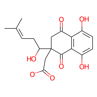 5,8-Dihydroxy-2-(1-hydroxy-4-methyl-3-pentenyl)-1,4-naphthoquinone 2-acetate