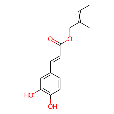 2-Methyl-2-butenyl caffeate