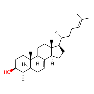 4alpha-Methyl-5alpha-cholesta-7,24-dien-3beta-ol