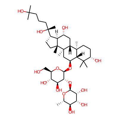 Dammaran-3,6,12,20,25-pentol-6-O-rhamnopyranosyl-(1-2)-O-glucopyranoside