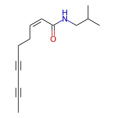 (z)-Dec-2-en-6,8-diynoic acid isobutylamide