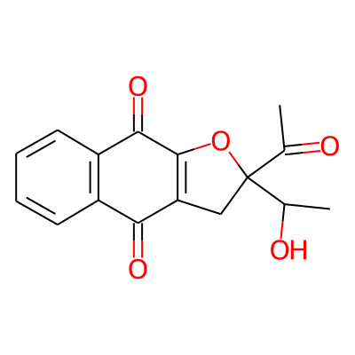 2-(1-Hydroxyethyl)-2-acetyl-naphtho[2,3-b]furan-4,9-dione