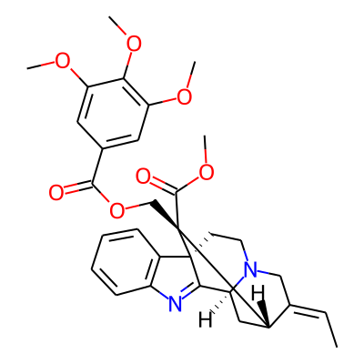 methyl (1S,10S,12S,13E,18R)-13-ethylidene-18-[(3,4,5-trimethoxybenzoyl)oxymethyl]-8,15-diazapentacyclo[10.5.1.01,9.02,7.010,15]octadeca-2,4,6,8-tetraene-18-carboxylate