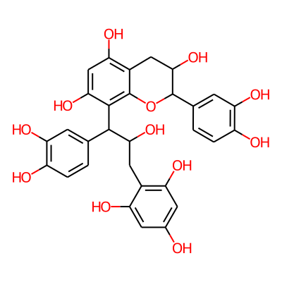 2-(3,4-dihydroxyphenyl)-8-[1-(3,4-dihydroxyphenyl)-2-hydroxy-3-(2,4,6-trihydroxyphenyl)propyl]-3,4-dihydro-2H-1-benzopyran-3,5,7-triol