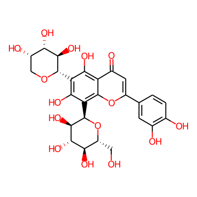 2-(3,4-dihydroxyphenyl)-5,7-dihydroxy-8-[(2R,3R,4R,5S,6R)-3,4,5-trihydroxy-6-(hydroxymethyl)oxan-2-yl]-6-[(2S,3R,4S,5S)-3,4,5-trihydroxyoxan-2-yl]chromen-4-one