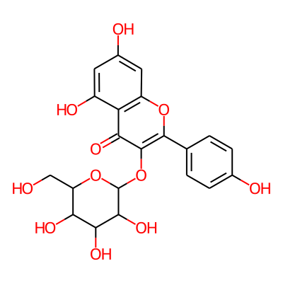 5,7-Dihydroxy-2-(4-hydroxyphenyl)-3-[3,4,5-trihydroxy-6-(hydroxymethyl)oxan-2-yl]oxychromen-4-one