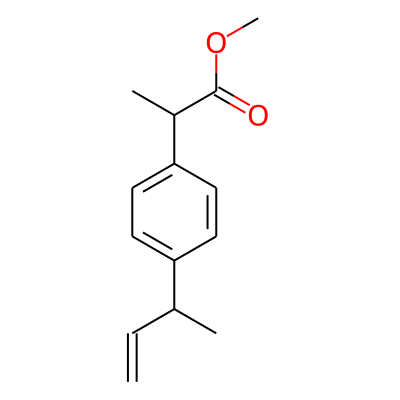 Propanoic acid, 2-[4-(1-buten-3-yl)phenyl]-, methyl ester