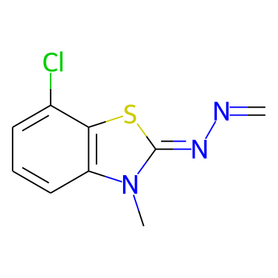 2-Methylidenehydrazono-3-methyl-7-chloro-2,3-dihydrobenzothiazole