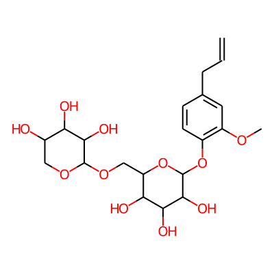 2-(2-Methoxy-4-prop-2-enylphenoxy)-6-[(3,4,5-trihydroxyoxan-2-yl)oxymethyl]oxane-3,4,5-triol