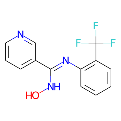 N-hydroxy-N'-[2-(trifluoromethyl)phenyl]pyridine-3-carboximidamide