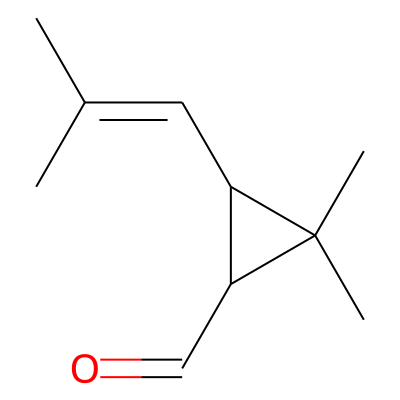 2,2-Dimethyl-3-(2-methyl-1-propenyl)cyclopropane-1-carbaldehyde