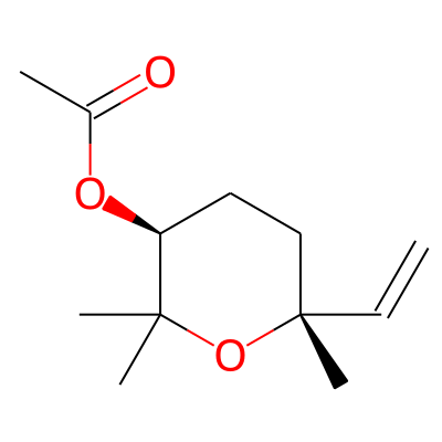 Linalool oxide acetate (pyranoid)