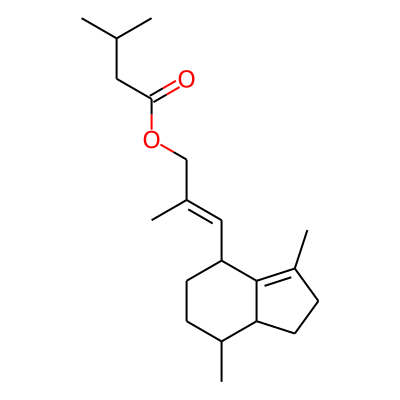 (E)-3-((4S,7R,7aR)-3,7-Dimethyl-2,4,5,6,7,7a-hexahydro-1H-inden-4-yl)-2-methylallyl 3-methylbutanoate