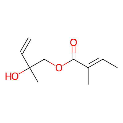2-Hydroxy-2-methyl-but-3-enyl 2-methyl-2(Z)-butenoate