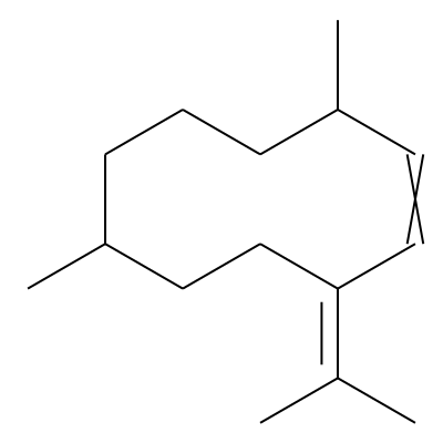 6,10-Dimethyl-3-(1-methylethylidene)-1-cyclodecene