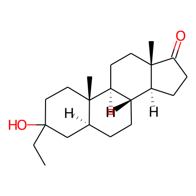 Androstan-17-one, 3-ethyl-3-hydroxy-, (5alpha)-