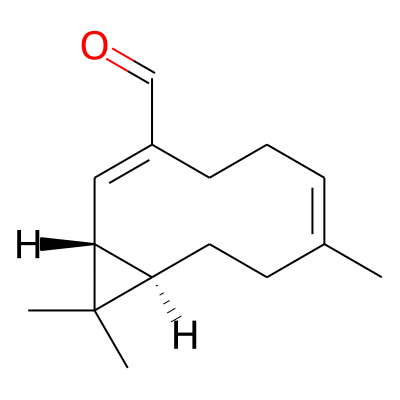 (1R,2E,6Z,10R)-7,11,11-trimethylbicyclo[8.1.0]undeca-2,6-diene-3-carbaldehyde