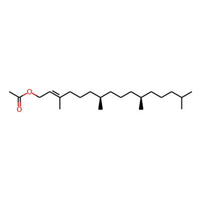 2-Hexadecen-1-ol, 3,7,11,15-tetramethyl-, acetate, (2E,7R,11R)-