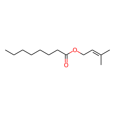 Octanoic acid, 3-methylbut-2-enyl ester