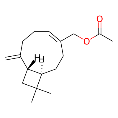 Acetic acid [(1R,9S)-11,11-dimethyl-8-methylenebicyclo[7.2.0]undeca-4-ene-4-yl]methyl ester