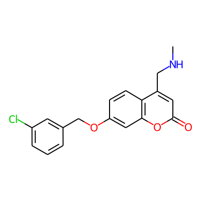 7-[(3-Chlorobenzyl)oxy]-4-[(Methylamino)methyl]-2h-Chromen-2-One