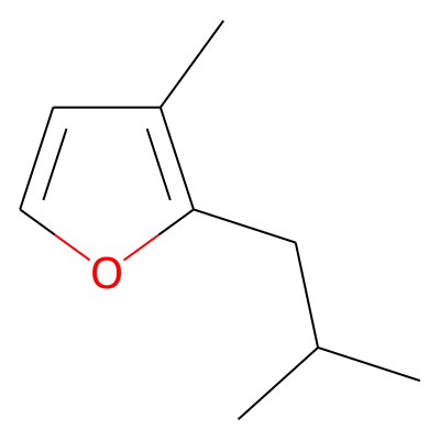 3-Methyl-2-(2-methylpropyl)furan