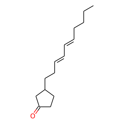 Cyclopentanone, 3-[3,5-decadienyl]-, (E,E)-