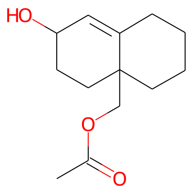 Acetic acid, 7-hydroxy-1,3,4,5,6,7-hexahydro-2H-naphthalen-4a-ylmethyl ester