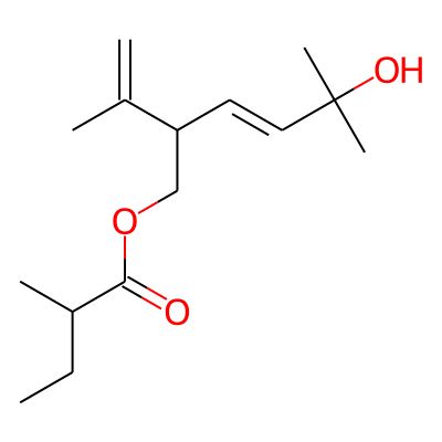 (E)-5-Hydroxy-2-isopropenyl-5-methylhex-3-enyl 2-methylbutyrate