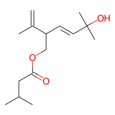 (E)-5-Hydroxy-2-isopropenyl-5-methylhex-3-enyl 3-methylbutyrate