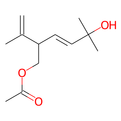 (E)-5-Hydroxy-2-isopropenyl-5-methylhex-3-enyl acetate